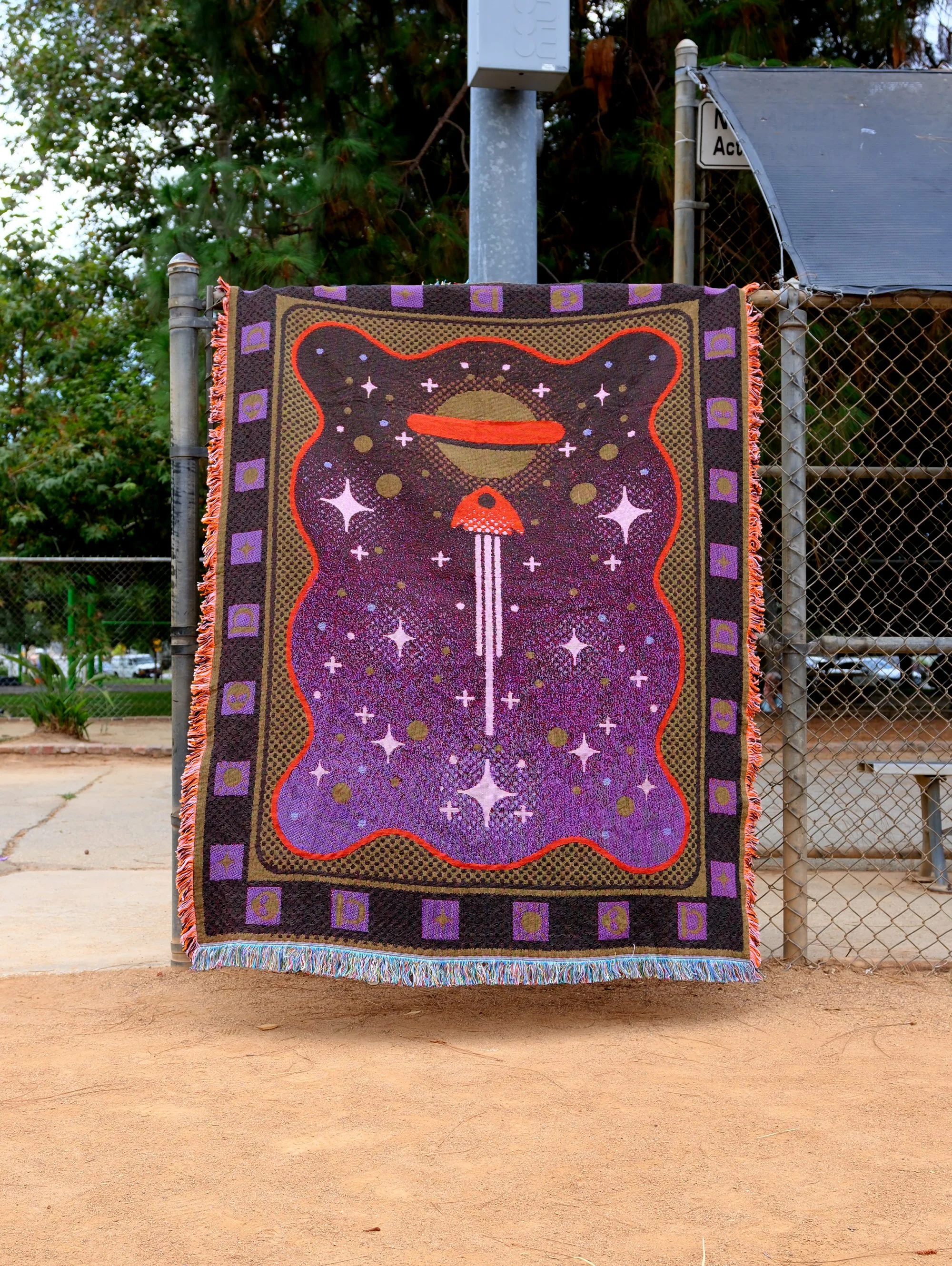 Space Ship - Woven Throw Blanket — ULTRAFAROUT - Highest Quality